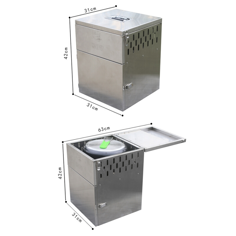 不锈钢户外移动厨房折叠露营野外炉具炊具用品车载自驾游装备灶台 - 图3