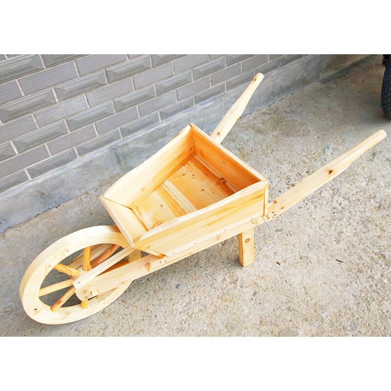 儿童玩具木制独轮车手推车带兜小车运动会小孩子户外室内亲子活动