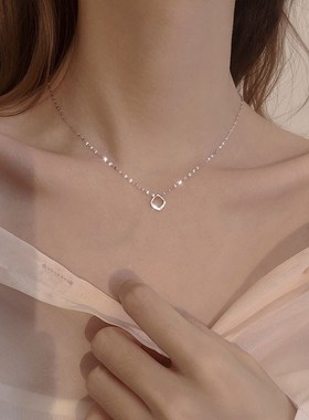 项链女纯银轻奢小众高级感锁骨链2024新款爆款送女友闺蜜生日礼物