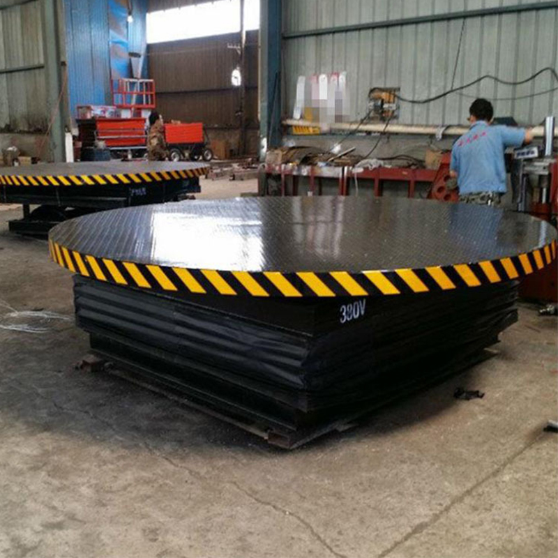 升降旋转舞台 汽车展会酒吧圆形展台 酒店婚庆用液压升降旋转舞台 - 图0