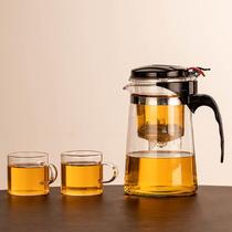 Clay Apprentice heat resistant glass floating in a bubble teapot tea cup Home tea set One-key tea Water separation filter Punch Tea Maker
