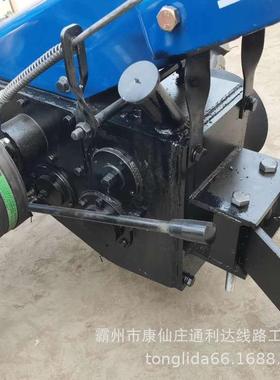 电力施工5T手推式牵引机单双卷筒手扶式绞磨机15马力柴油