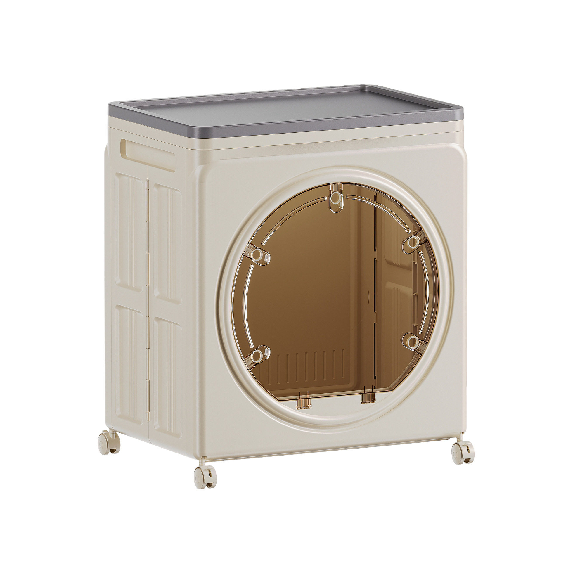 三开门大容量玩具整理箱家用换季棉被折叠收纳箱储物柜折叠床头柜,淘宝优惠券,粉丝福利购,淘宝优惠卷