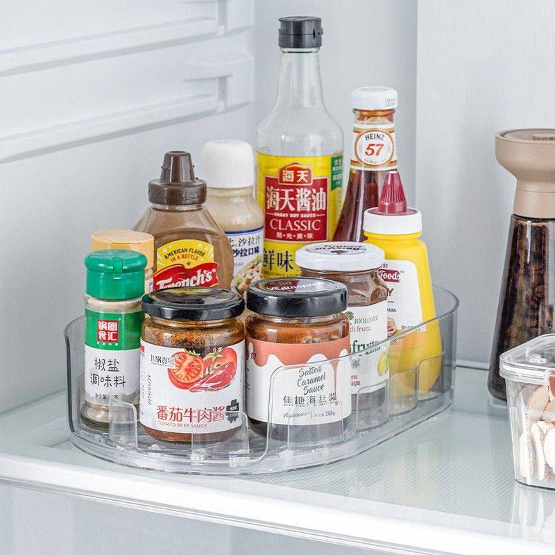 冰箱饮料收纳旋转置物架调味料整理盒调味品托盘酒水转盘调料托盘,淘宝优惠券,粉丝福利购,淘宝优惠卷