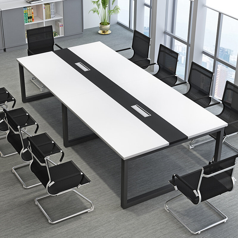 会议桌长桌简约现代办公桌职员洽谈桌椅组合培训桌子长条桌工作台