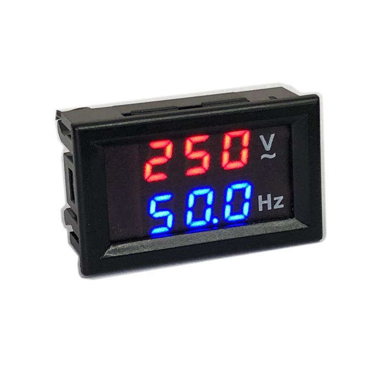 交流电压频率双显表AC110V220V380V赫兹表50Hz发电机数显频率表 - 图0