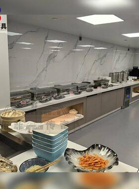厂家设计定制酒店餐饮出口布菲台碟仓发光水热保温制冷组合餐台