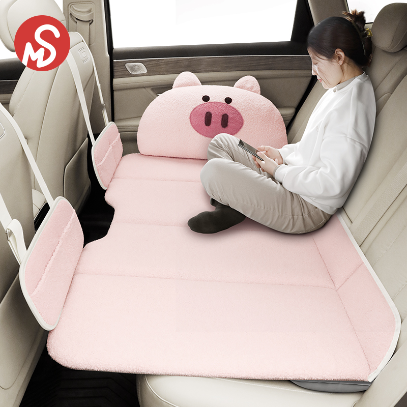 汽车后排睡垫车载可折叠婴儿童免充气床垫SUV后座旅行床睡觉神器 - 图0