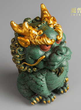 精品假山茶宠摆件创意招财新国潮造景桌面中式家居二哈