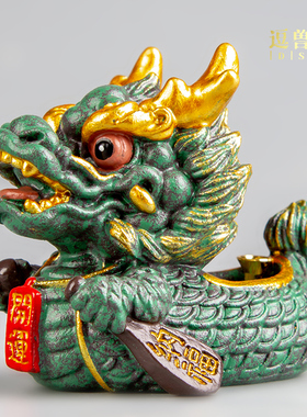 室内开运玄关香香办公室青客厅家用线插香炉摆件装饰熏香龙舟砂石