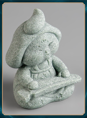 办公桌古琴摆设面摆件仕女电视柜砂石造景唐中式小青创意