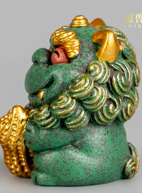 工艺品发生创意系伴手石狮子可爱好事个人公司国潮礼招财摆件