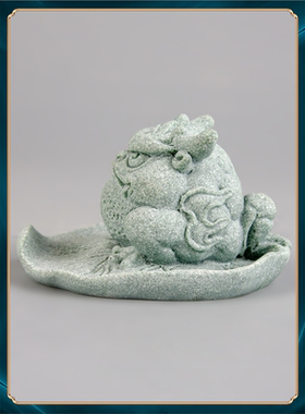 招财摆件蟾蜍金蟾鱼缸茶宠砂石桌面创意客厅青茶桌造景装饰品景观