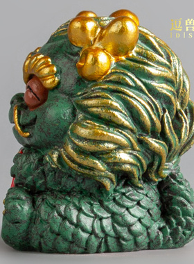 砂石暴富青开运书柜办公室家居创意摆件小装饰品电视柜兽