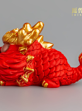 新款摆件生肖礼品送宝神龙招财2024桌面家居装饰吉祥物龙年办公室