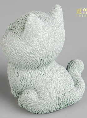 动物宠摆件茶室茶道装饰品可养小茶桌猫咪砂石茶茶艺萌趣青国风