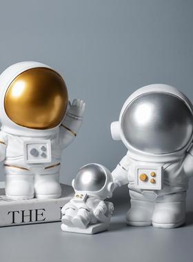 创意宇航员小摆件桌面太空人客厅电视柜儿童房布置家居装饰摆设品