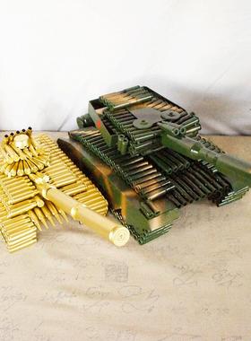弹壳合金装甲大坦克56大号家居装饰品送孩子送战友上司朋友纪念品