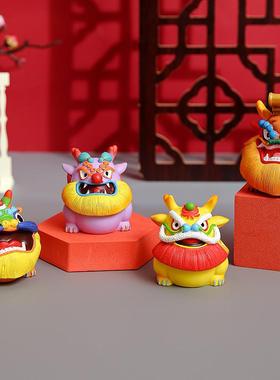 龙生九子小摆件生肖龙国潮家居装饰吉祥物本命年送老外会议送礼品