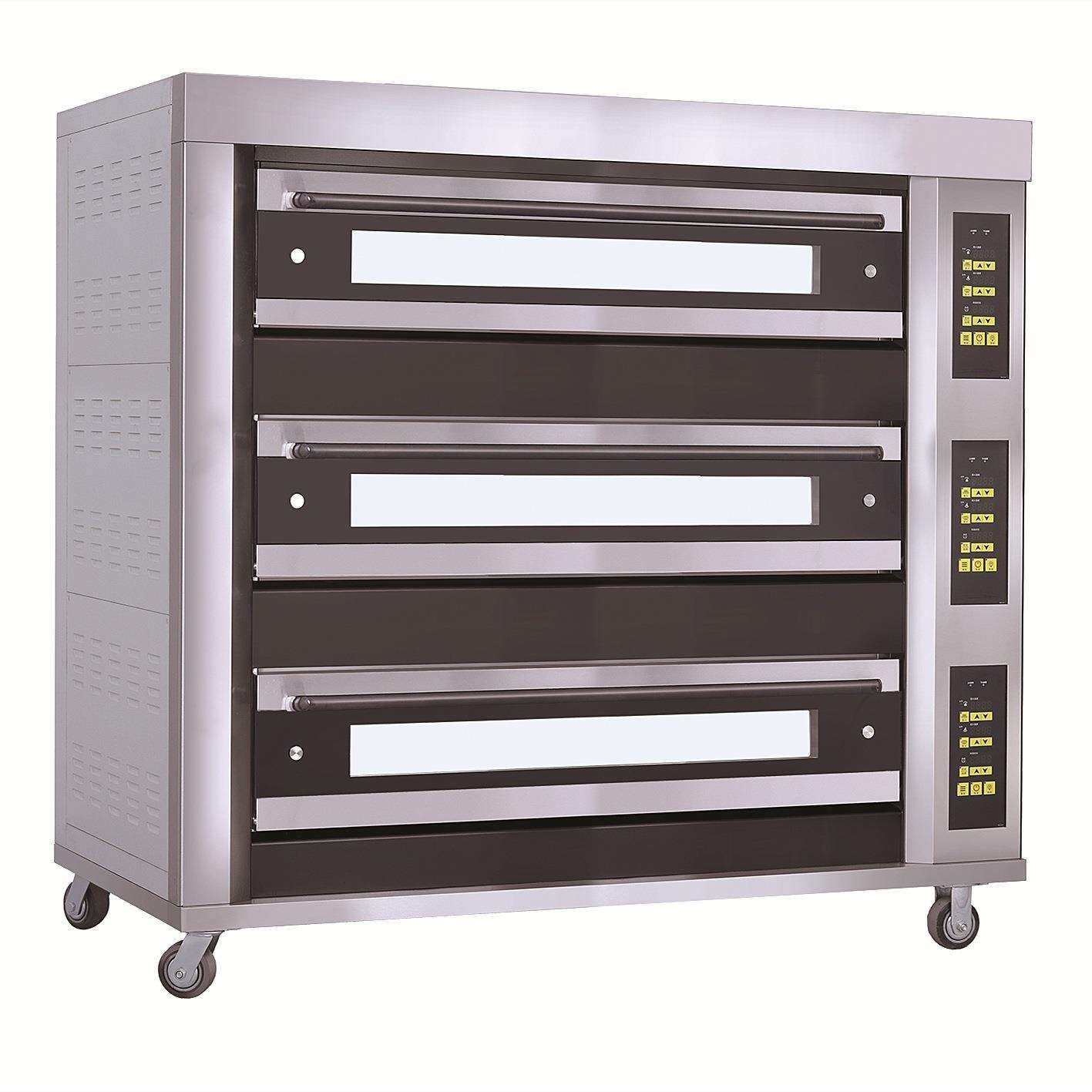 研麦3层9盘烤箱450L大容量烤炉商用电脑版3门分层烘烤炉,淘宝优惠券,粉丝福利购,淘宝优惠卷