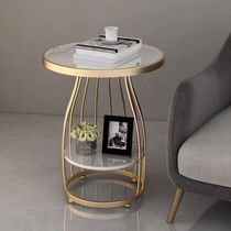 Creative small tea table small family type living room large stone round table sofa edge a few Nordic minimalist bed head cabinet corner more than 40 paragraphs)