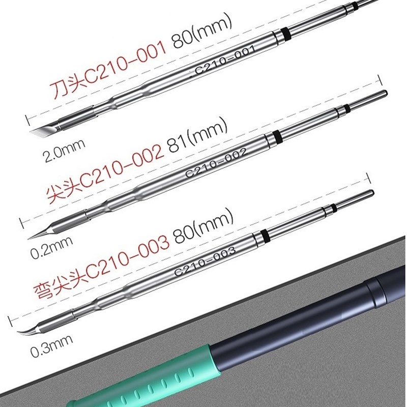 JBC245/210/115原装焊台手柄 托尔T12通用焊笔 发热芯 烙铁头 - 图1