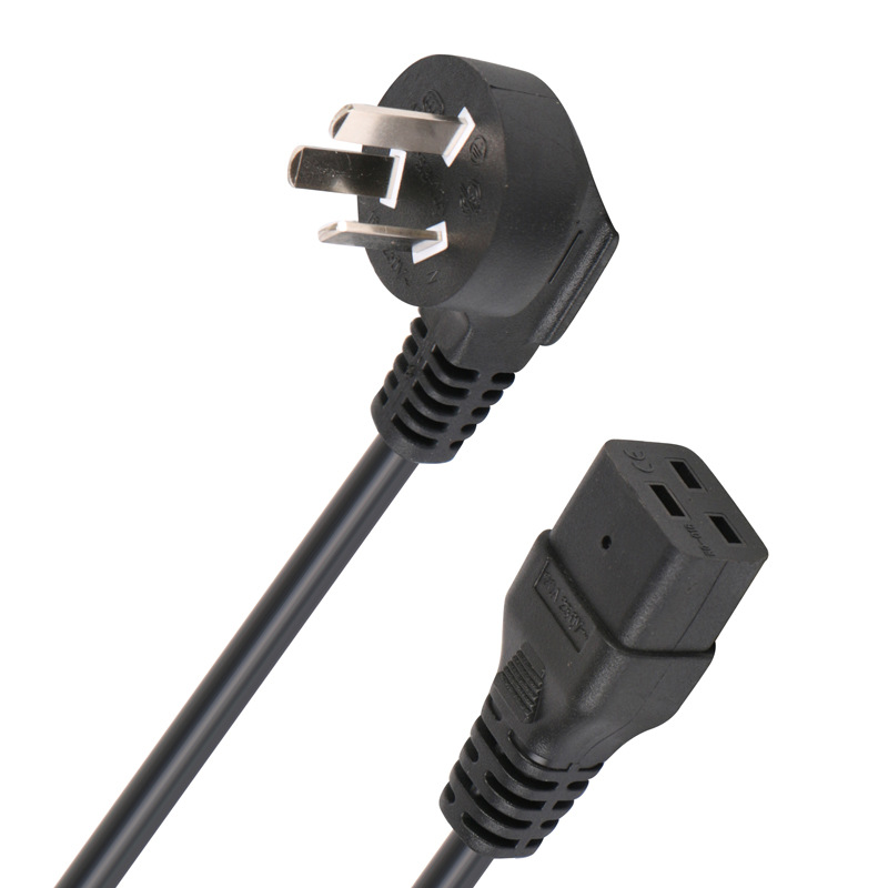 国标16A插头转C19电源线UPS/PDU16A服务器1.5/R2.5平大功率电源线 - 图1