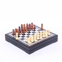 Manufacturer direct laser engraving of wooden desktop chess Western chess suit
