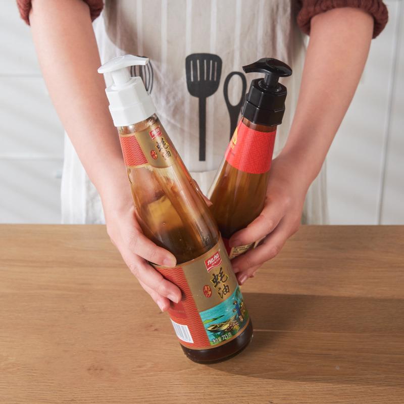 蚝油按压器家用厨房耗油瓶定量按压嘴多功能番茄酱调料真空挤压器-图0