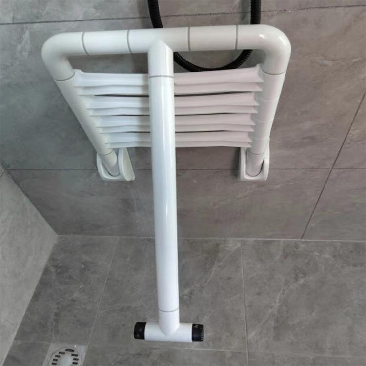 上翻淋浴折叠凳浴室不锈钢残疾人老人安全防摔沐浴墙壁挂洗澡座椅 - 图1