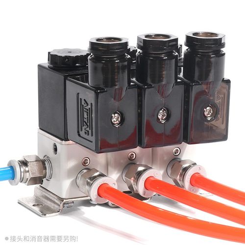 亚德客二位三通电磁阀3V1-06rA集成阀3V106B9F/10F/11F/12F/13F - 图1