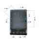 Three-phase electric meter housing State Grid type small current instrument housing Signal collector RF card energy meter housing