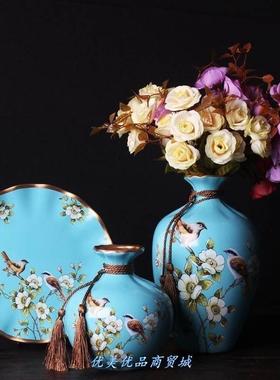 新中式红酒柜玄关隔断柜博古架客厅小摆件装饰品创意家居工艺品