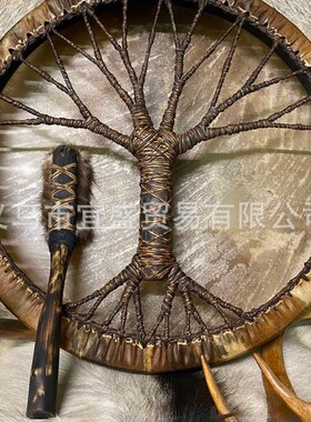 跨境生命之树摆件装饰q品设计家居庭院装修田园鼓创意艺术摆件树
