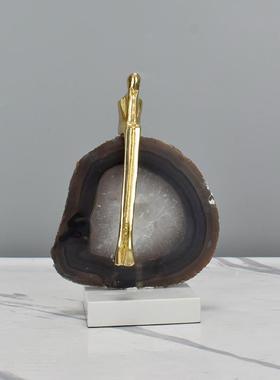 样板房橱窗酒柜抽象人物家居摆件简约现代客厅电视柜软装饰品摆设