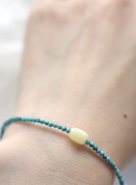 没有一个春天不会到来 - 收藏ji天然绿松石手链 新年礼物