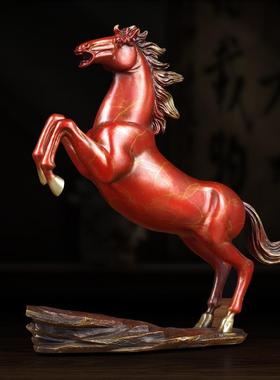 纯铜生肖马铜马摆件办公室客厅居家装饰工艺品风水马到成功马摆设