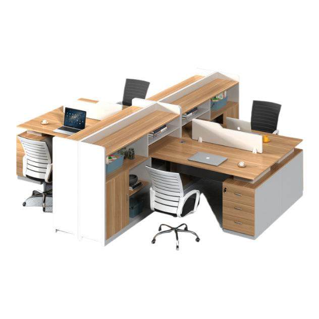 职员办公桌子简约现代4人位6办公室财务双人电脑桌椅组合卡座工位,淘宝优惠券,粉丝福利购,淘宝优惠卷