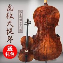 Full-hand professional level playing grade solid wood natural tiger print adult children practice cograde cellulite beginners