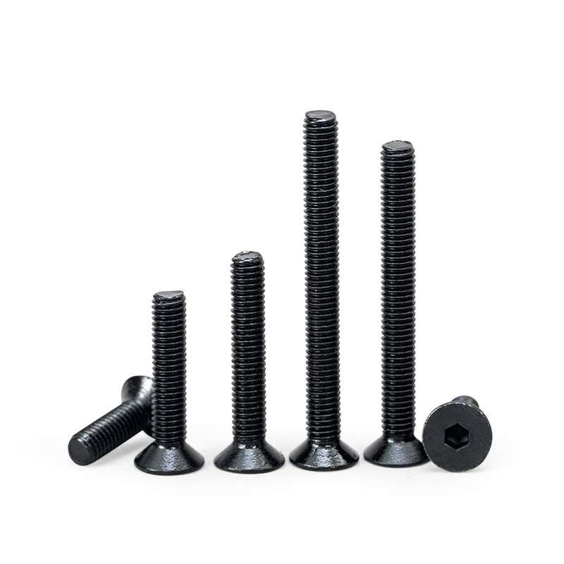 12.9级沉头内六角螺丝高强度平头螺钉黑色平杯螺栓M2M3M4M5M6M8 - 图1