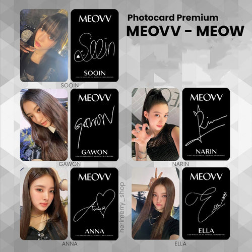 MEOVV小卡打歌卡BROADCAST专辑MEOW特典卡NPOP PREMIUM快闪卡_虎窝淘
