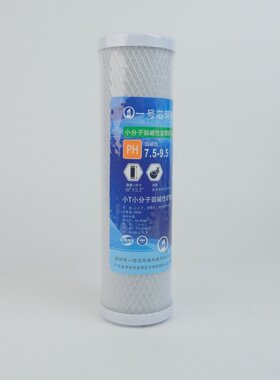 10寸滤芯净水器通用小分子弱碱性富锶矿泉水滤芯椰壳烧结活性炭棒