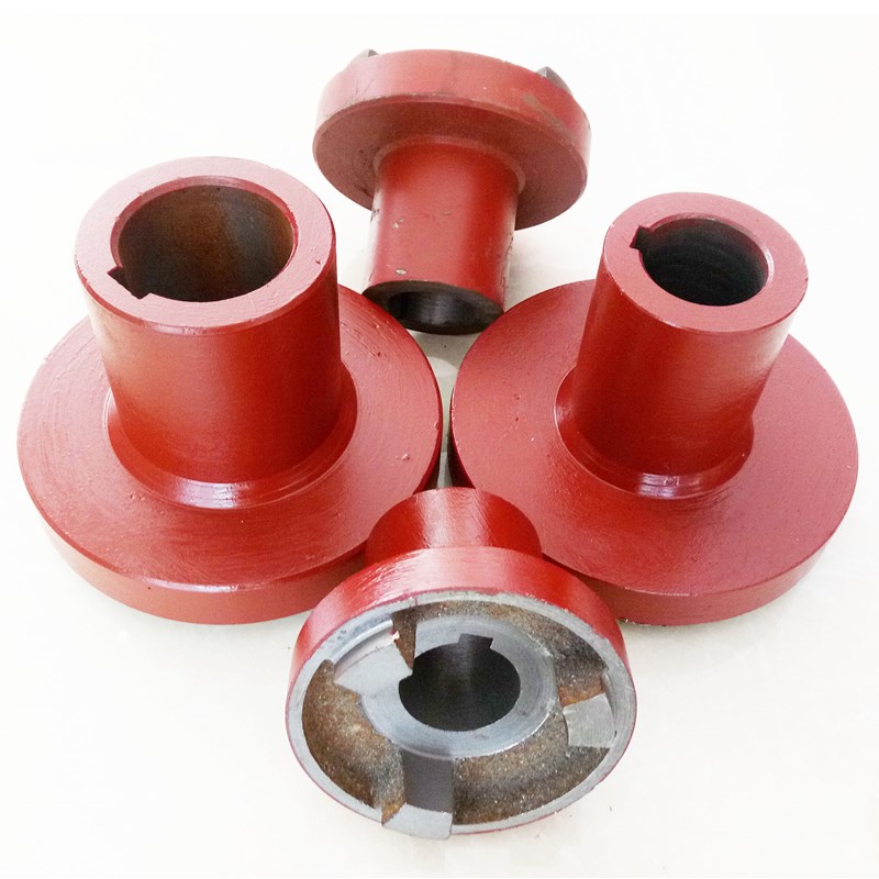 外缘90/160mm三爪式水泵电机配联轴器铸铁六角垫胶垫靠背轮键销式 - 图0