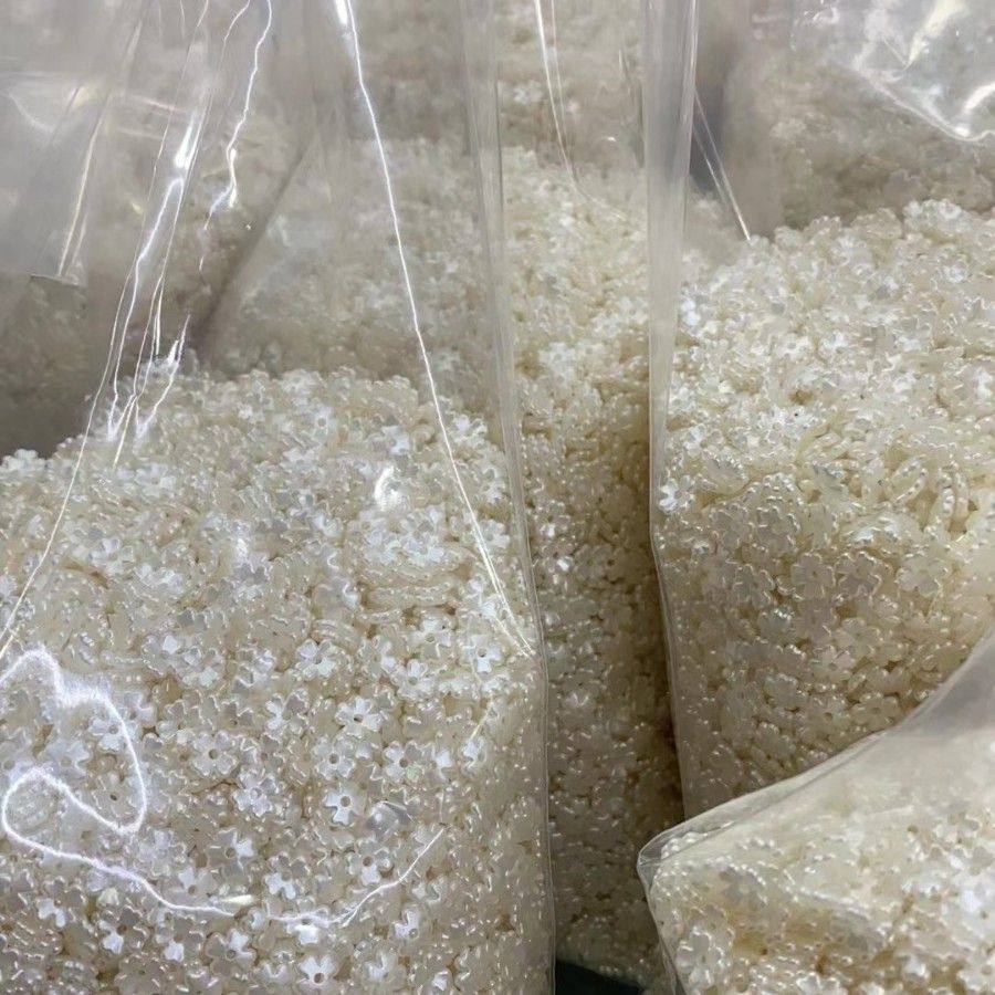 厂家直销新品ABS仿珍珠7MM四瓣花中孔 耳环头饰 古风饰品配件,淘宝优惠券,粉丝福利购,淘宝优惠卷