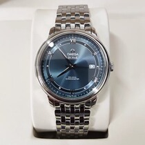 Second hand 95 new Omega (OMEGA) disc flying series men steel band wristwatch Omega watches butterfly flyery