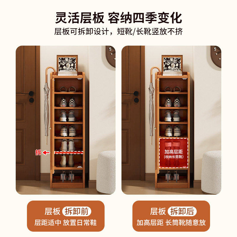 新款家用门口收纳鞋柜省空间窄款入户多层简约鞋架室内简易鞋架子,淘宝优惠券,粉丝福利购,淘宝优惠卷