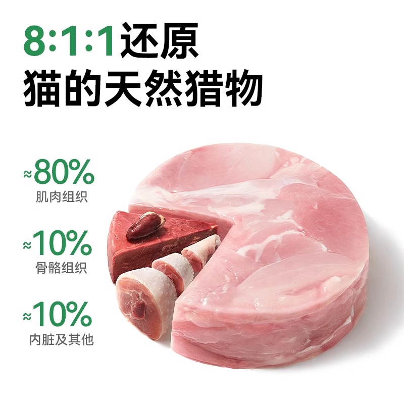 帕特生命猫粮生骨肉冻干幼猫成猫鲜肉无谷兔肉全价主粮猫粮1.8kg - 图1