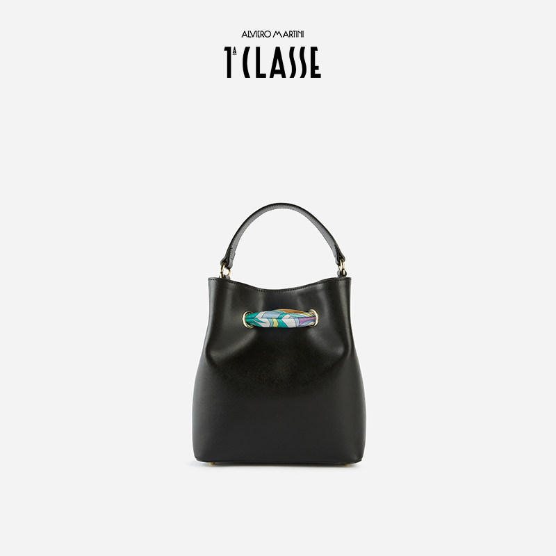 马天尼 AM1C 女士Geo Foulard丝巾装饰水桶包斜挎手提包,淘宝优惠券,粉丝福利购,淘宝优惠卷