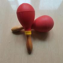 Plastic sandball wood handle Olve large number ktv using sand hammer childrens toys to teach percussion instruments early