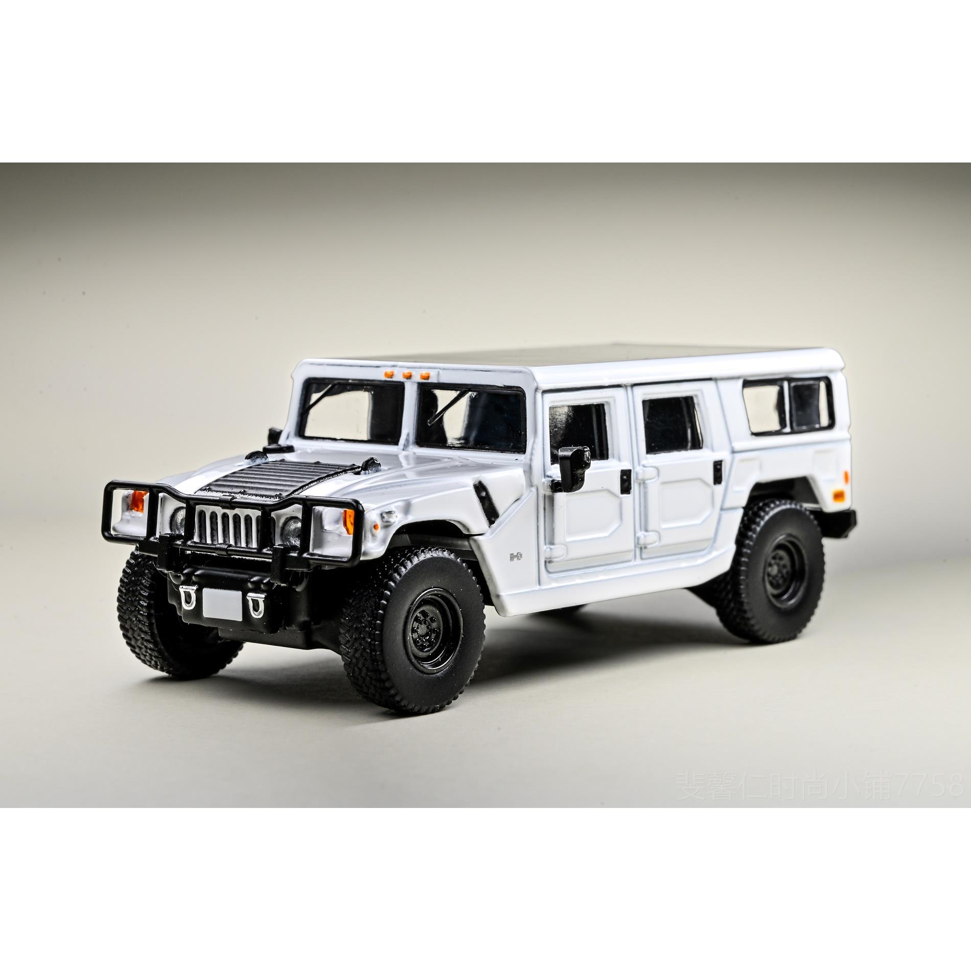 新品1:64 596M oel 悍马越野车军车d民用版合件金汽车模型摆收藏 - 图2